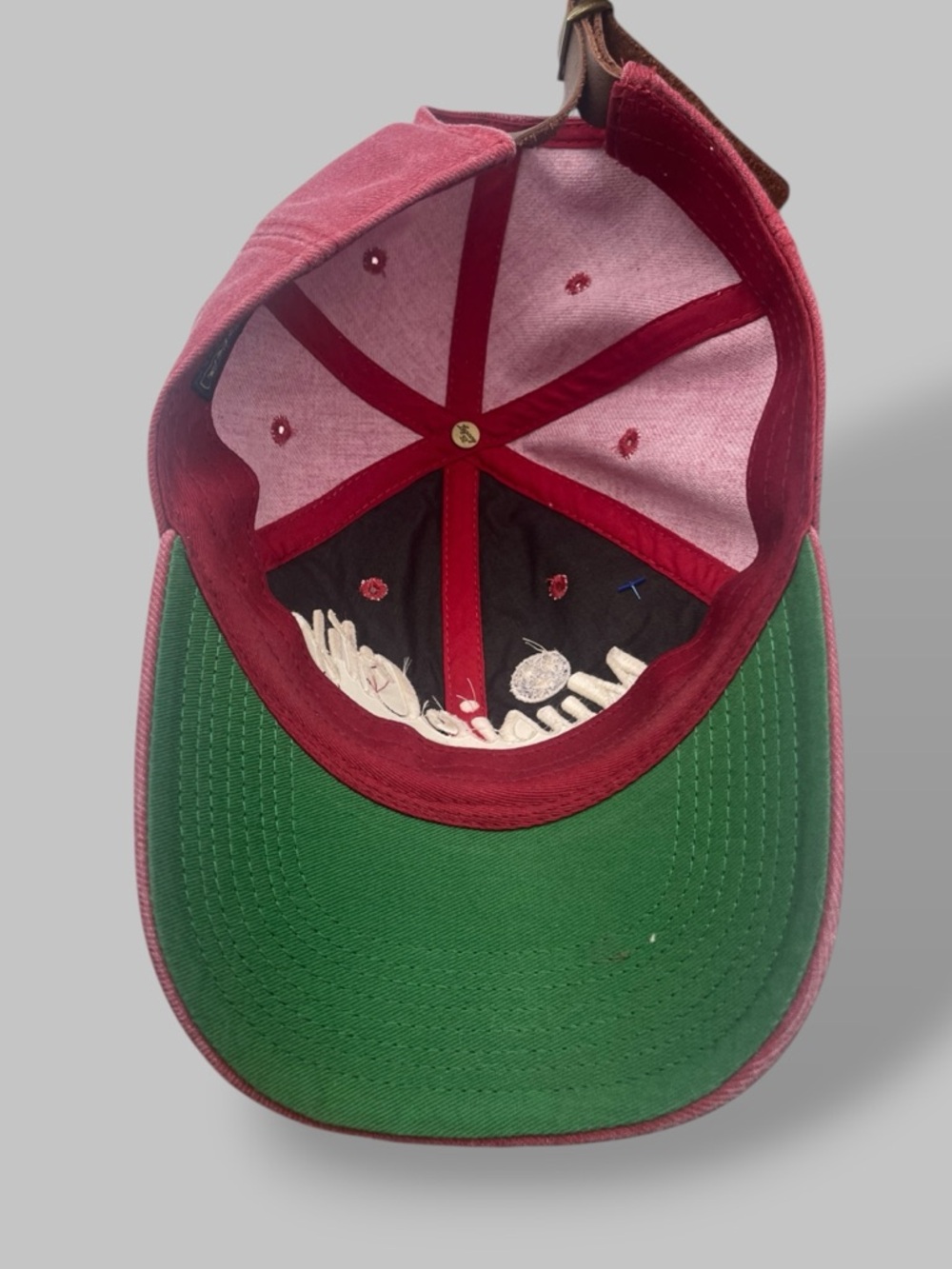 Music City Nashville Embroidered Baseball Cap - Burgundy - Legacy - Picture 9 of 12